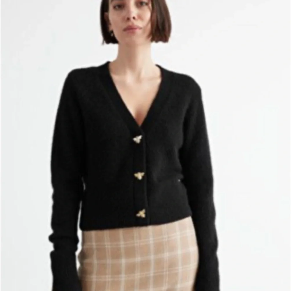 & Other Stories Black Bee Cardigan - Picture 2 of 5